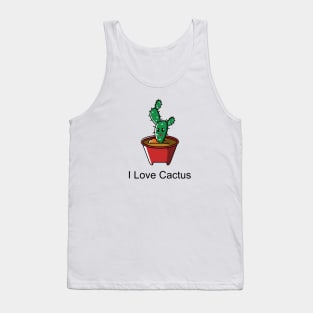 i love cactus #3 Tank Top